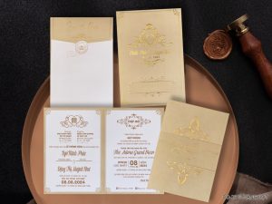 Thiệp cưới DQ-2313-Vàng Lợt