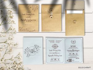 Thiệp cưới DQ-2312-Kraft