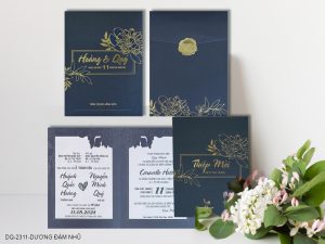 Thiệp cưới DQ-2311-Dương Đậm Nhũ
