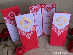 Thiệp cưới DQ-2103-đỏ