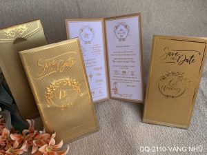 Thiệp cưới DQ-2110-vàng nhũ