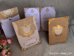 Thiệp cưới DQ-2111-vàng lợt