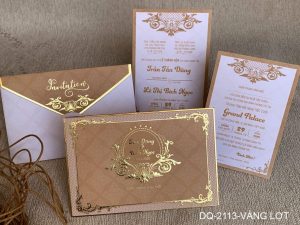 Thiệp cưới DQ-2113-vàng lợt