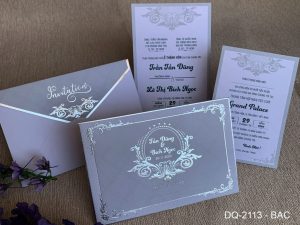 Thiệp cưới DQ-2113-Bạc