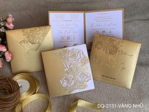 Thiệp cưới DQ-2131-vàng nhũ