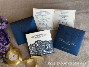 Thiệp cưới DQ-2133-dương đậm nhũ