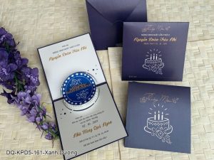 Thiệp sinh nhật DQ-KPD5-161 xanh dương