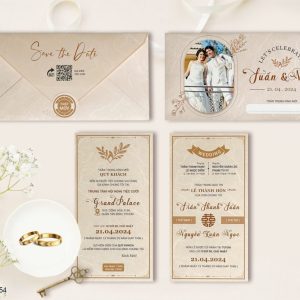 Thiệp cưới DQ-BTN18-254