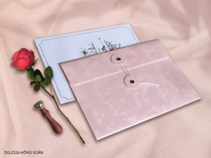 Thiệp cưới DQ-2324-Hồng Xoắn