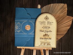 Thiệp cưới DQ-2322-Dương Đậm Nhũ