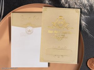 Thiệp cưới DQ-2313-Vàng Lợt