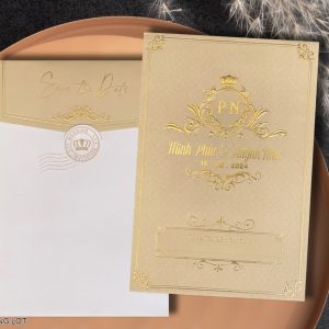 Thiệp cưới DQ-2313-Vàng Lợt