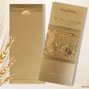 Thiệp cưới DQ-2302-Vàng Nhũ