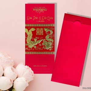 Thiệp cưới DQ-2302-Đỏ Nhung