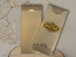 Thiệp cưới DQ-2301-Vàng Lợt Nhũ