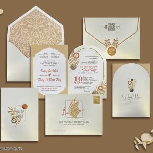 Thiệp cưới-DQ-24A37 Ánh Kim Thơm