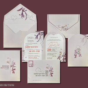 Thiệp cưới-DQ-24A40 Ánh Kim Thơm