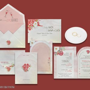 Thiệp cưới-DQ-24A41 Ánh Kim Thơm