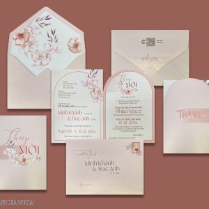 Thiệp cưới-DQ-24A42 Ánh Kim Thơm