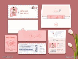 Thiệp Cưới DQ-BTN106-361 Passport