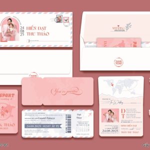 Thiệp Cưới DQ-BTN106-361 Passport