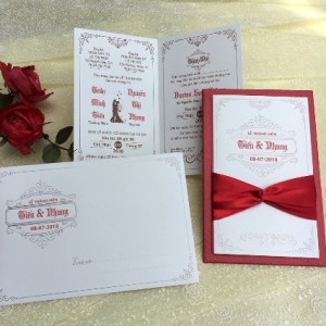 Thiệp cưới DQ-1928-Đỏ