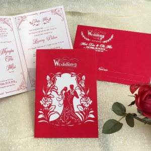 Thiệp cưới DQ-1930-Đỏ