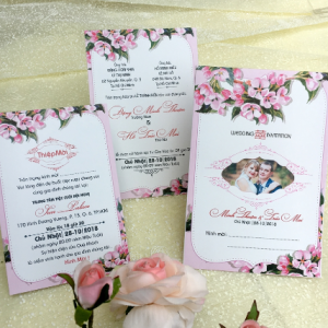 Thiệp cưới DQ-1920- Có in hình