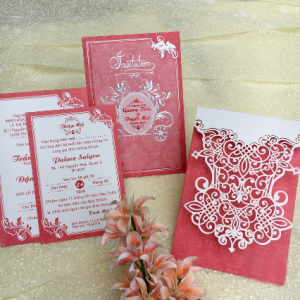 Thiệp cưới DQ-1927- Đỏ