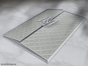 Thiệp cưới DQ-25VIP01-Bạc nhũ