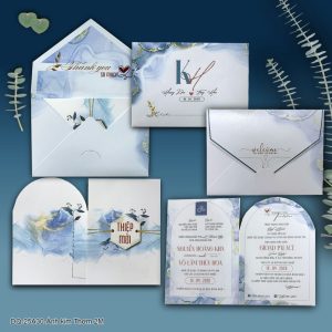 Thiệp cưới DQ-25A30 Ánh Kim Thơm 2M