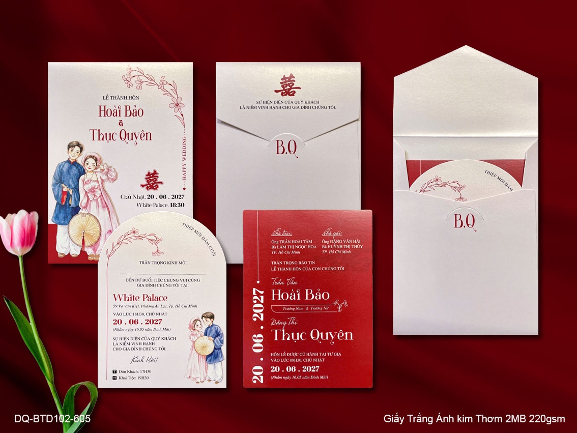 Thiệp Cưới DQ-BTD102-605
