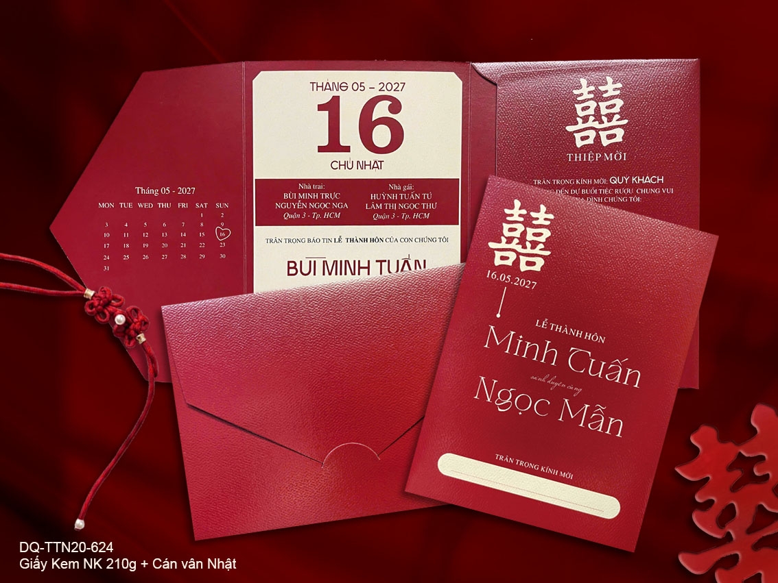 Thiệp Cưới DQ-TTN20-624