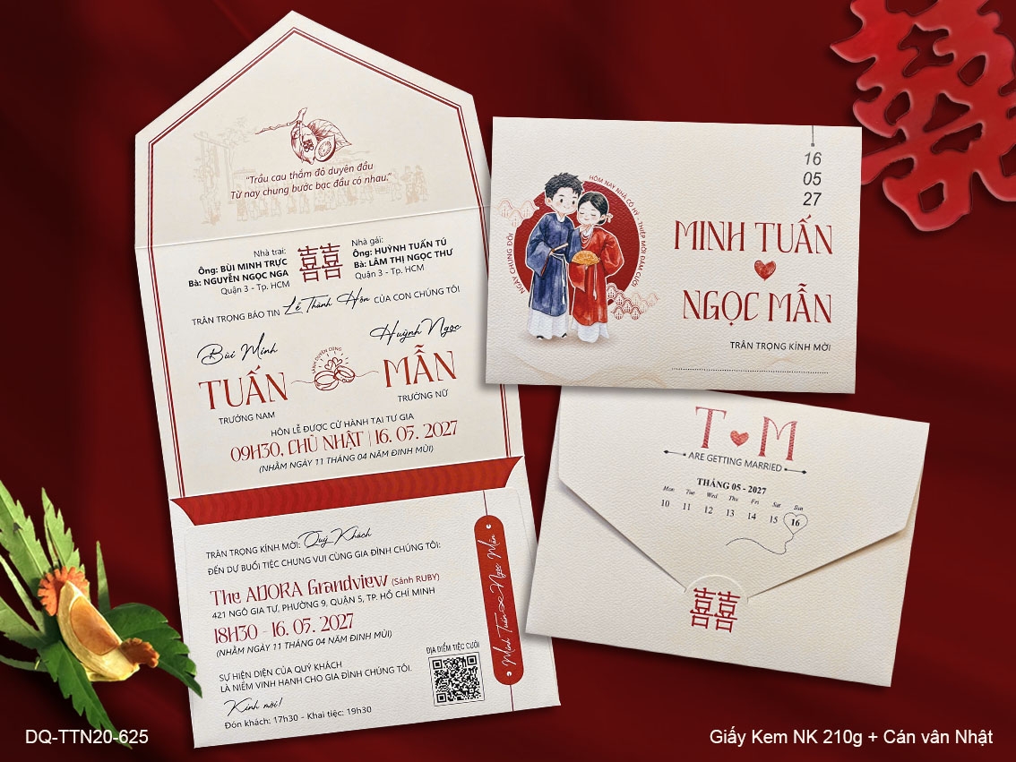 Thiệp Cưới DQ-TTN20-625