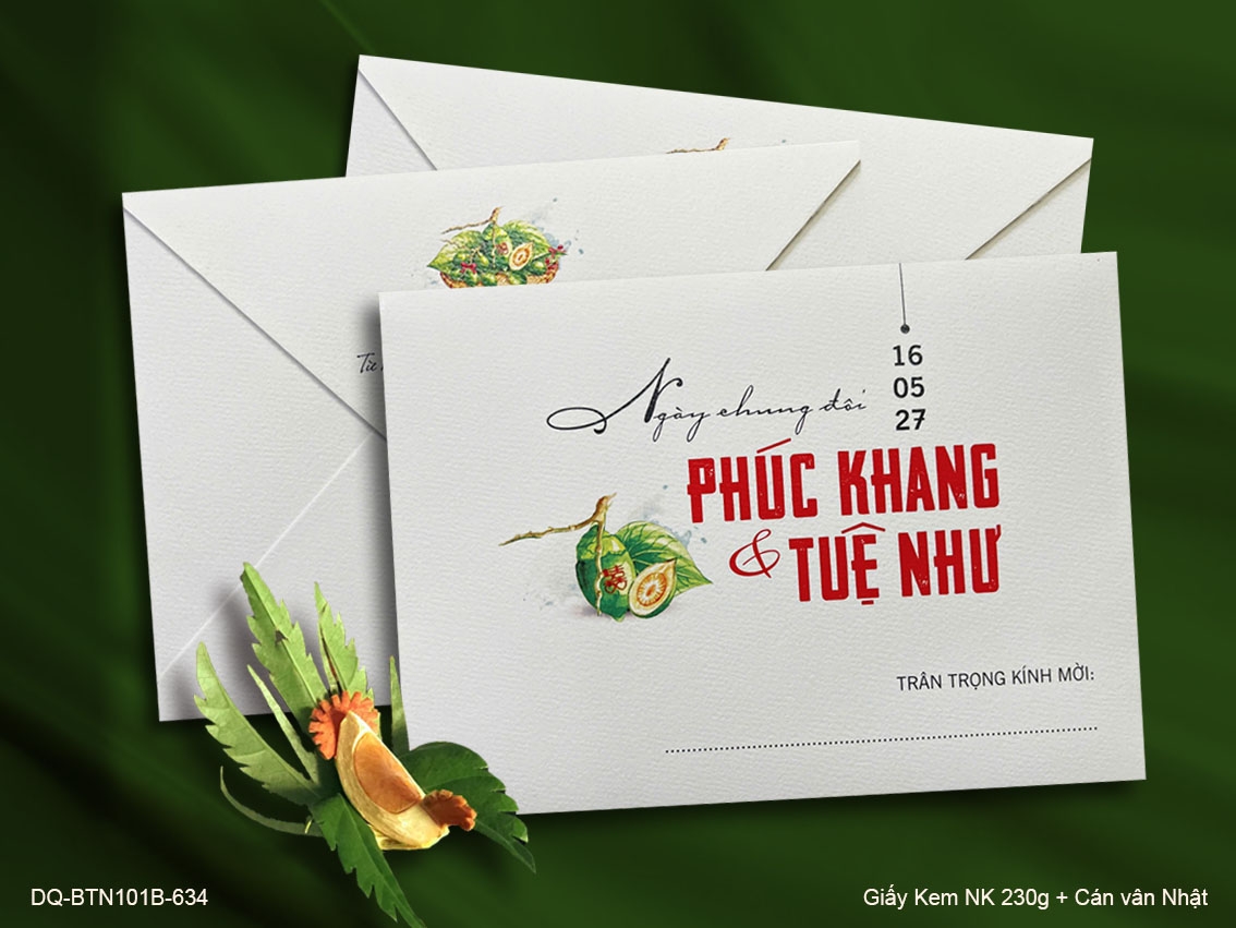 Thiệp Cưới DQ-BTN101B-634 - Ảnh 2