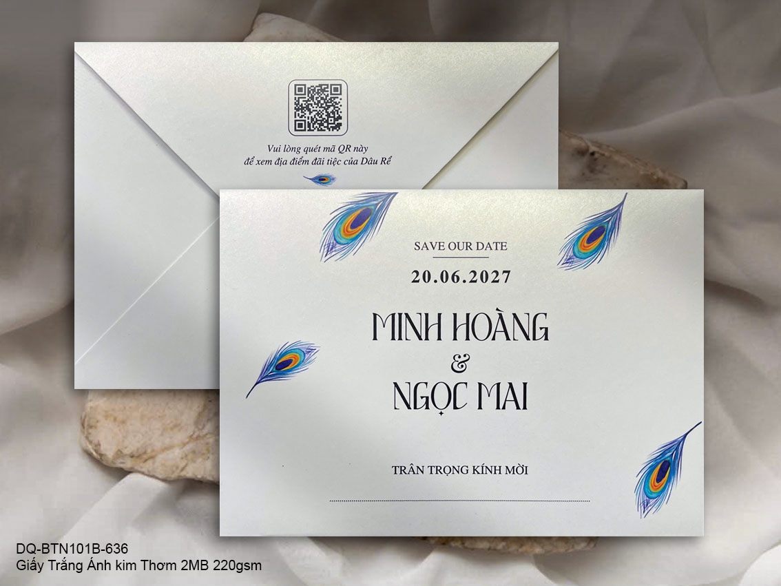 Thiệp Cưới DQ-BTN101B-636 - Ảnh 2