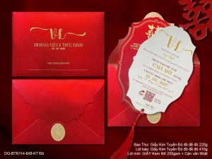 Thiệp Cưới DQ-BTN114-648-Đỏ KT