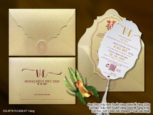 Thiệp Cưới DQ-BTN114-648-VàngKT
