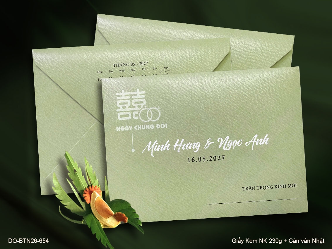 Thiệp Cưới DQ-BTN26-654 - Ảnh 2